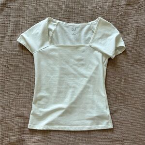GAP compact Jersey square-neck tee💘💘💘